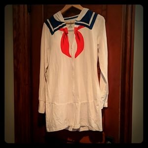 Stay Puft shorts onesie with hood